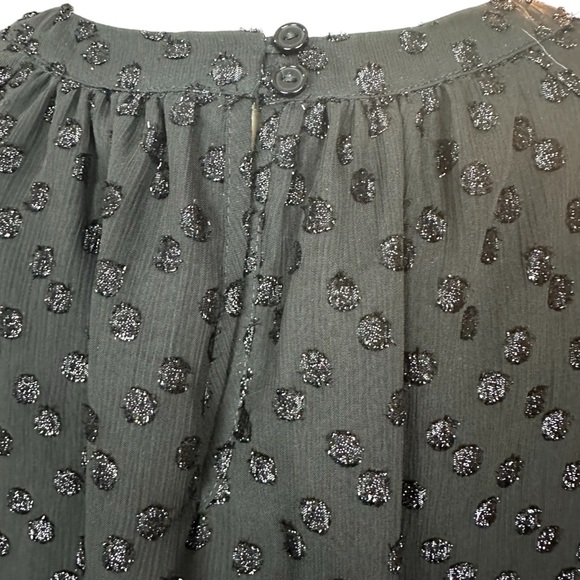 FRENCH CONNECTION Black Loose Fit Half Sleeve Blouse Size 10 - Picture 5 of 7